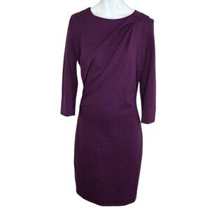 Tiger of Sweden Alba Dress, Bodycon, 3/4 Sleeve, Purple, Sheath Size 38 / Medium